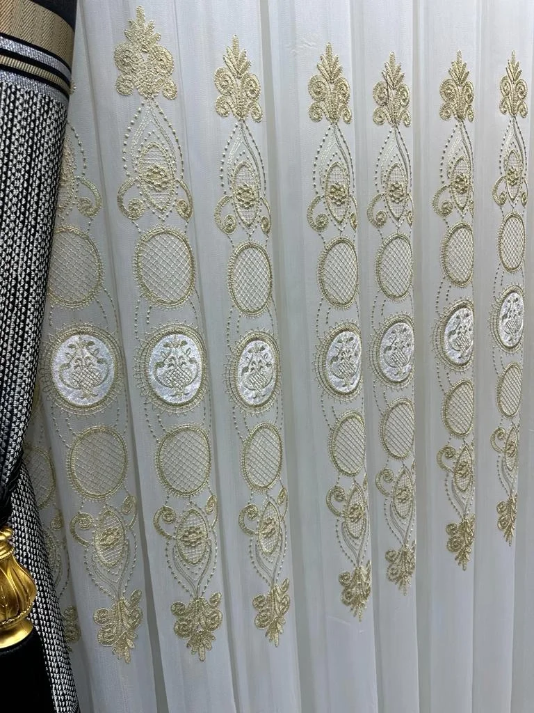 NİVEMESHOME ŞAHMARAN 1/3 SIK PİLELİ TÜL PERDE APM