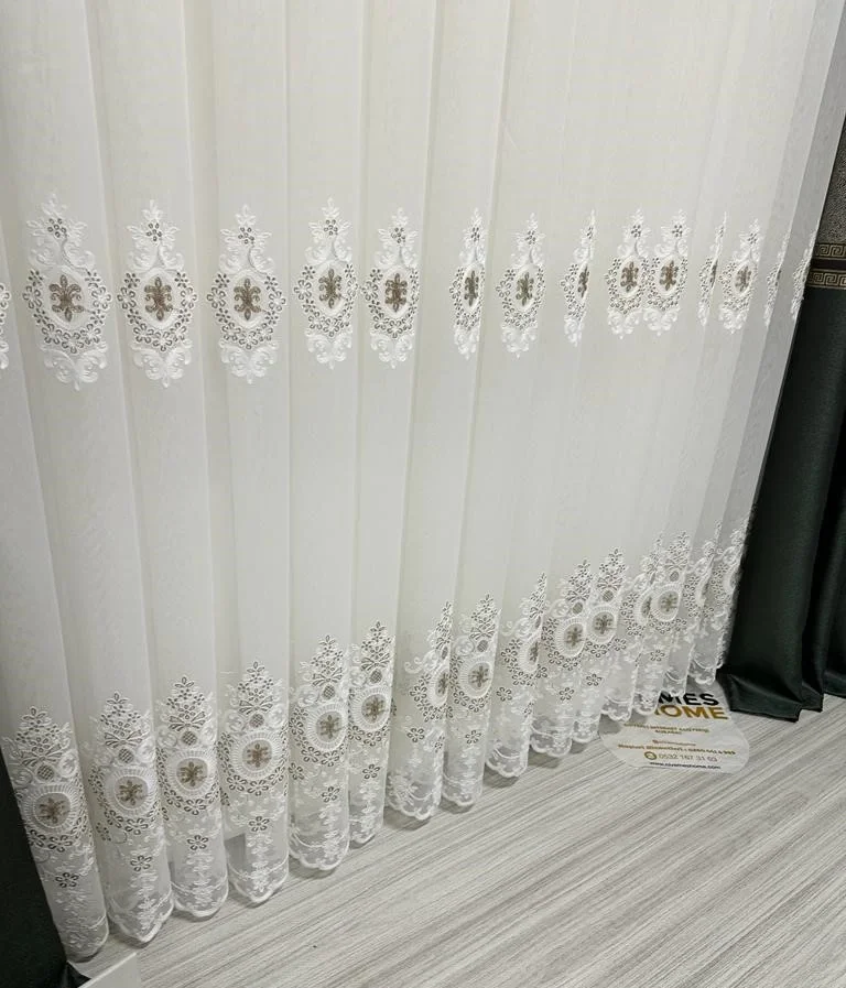 NIVEMESHOME SANTOLINA 2846 1/3 TIGHT PLEATED TULLE CURTAIN APM
