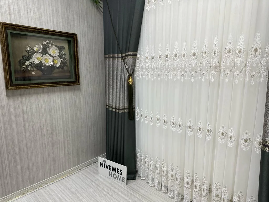 NIVEMESHOME SANTOLINA 2846 1/3 TIGHT PLEATED TULLE CURTAIN APM