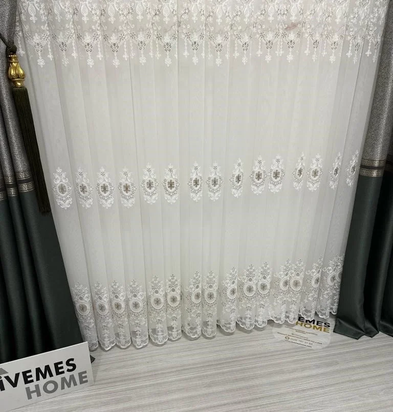 NIVEMESHOME SANTOLINA 2846 1/3 TIGHT PLEATED TULLE CURTAIN APM