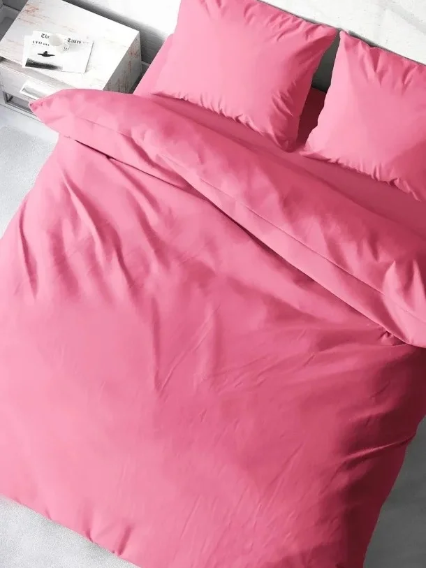 NİVEMESHOME ŞEKER PEMBE %100 PAMUK ÇİFT KİŞİLİK NEVRESİM TAKIMI