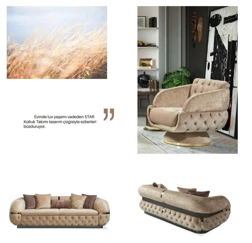 NİVEMESHOME STAR SOFA SET