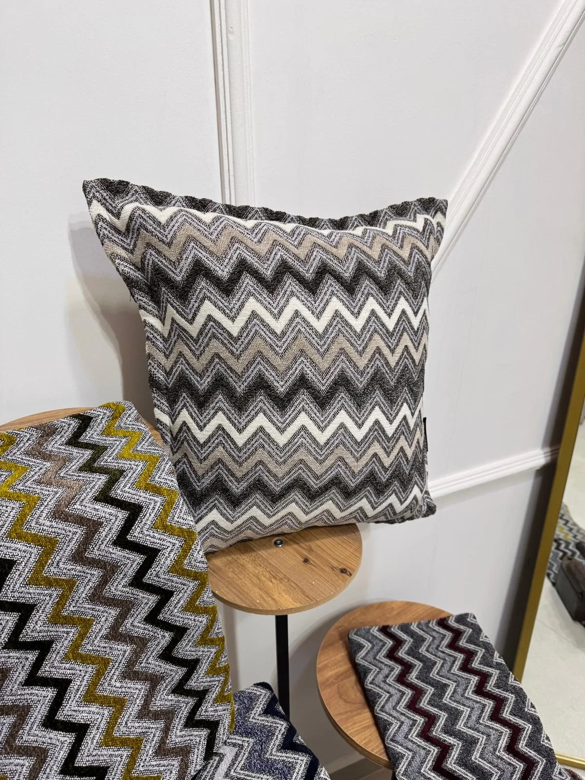 NIVEMESHOME MILK COFFEE GRAY PILLOW COVER 45X45