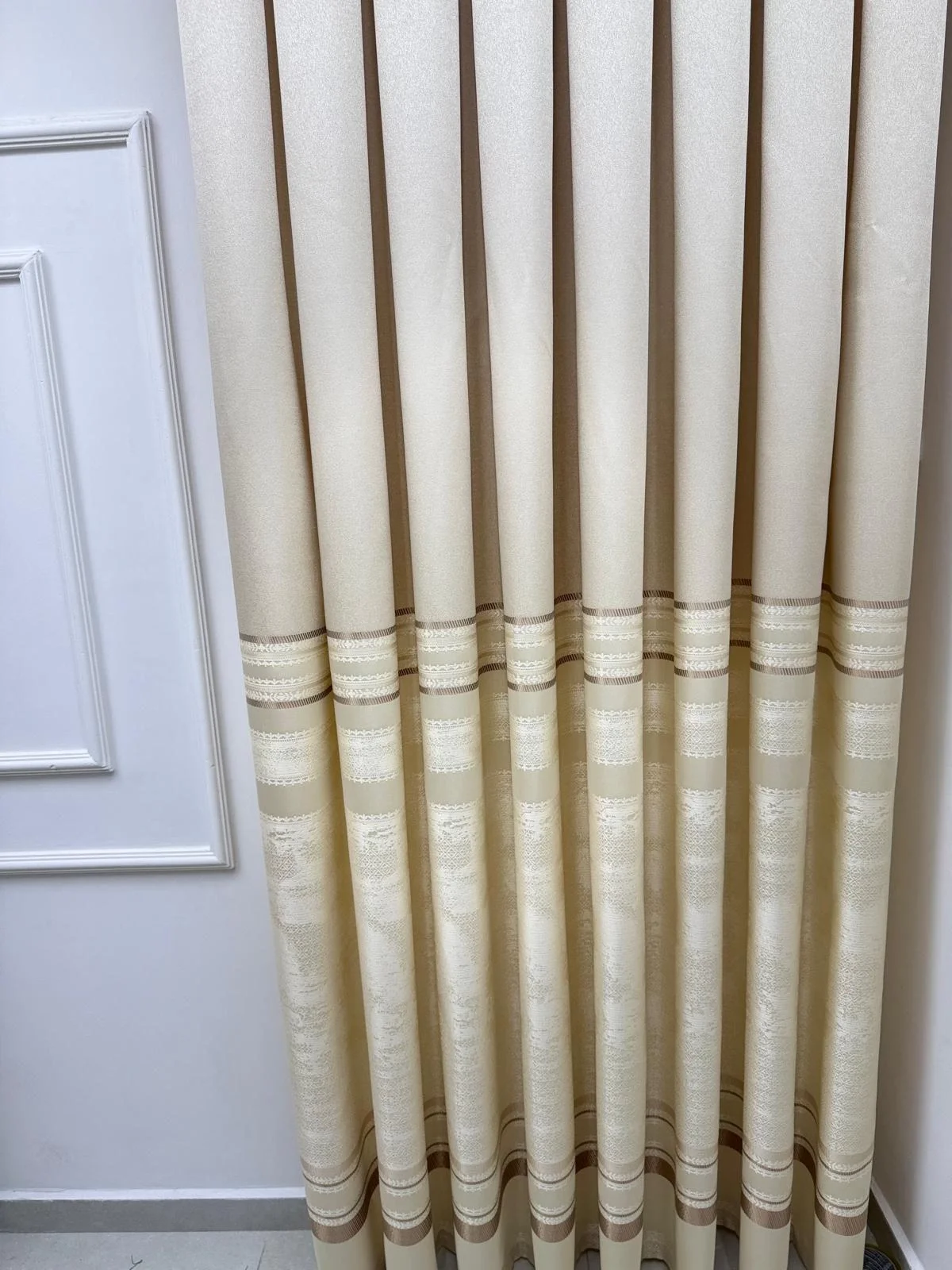 NİVEMESHOME URLA V-101 KREM 1/3 SIK PİLELİ FON PERDE APM