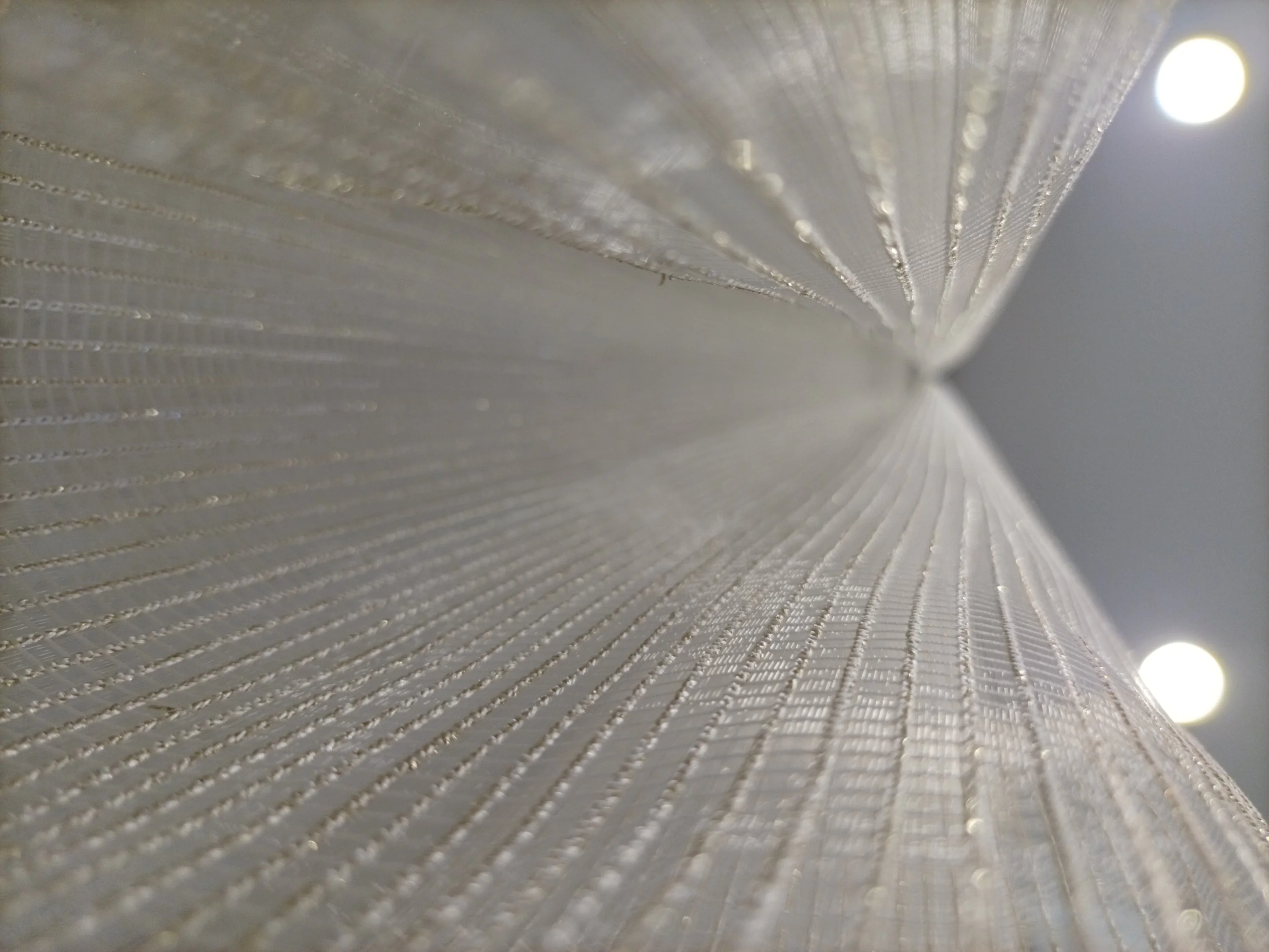 NİVEMESHOME VALDA SQUARE PATTERNED 1/3 DENSE PILE TULLE CURTAIN APM