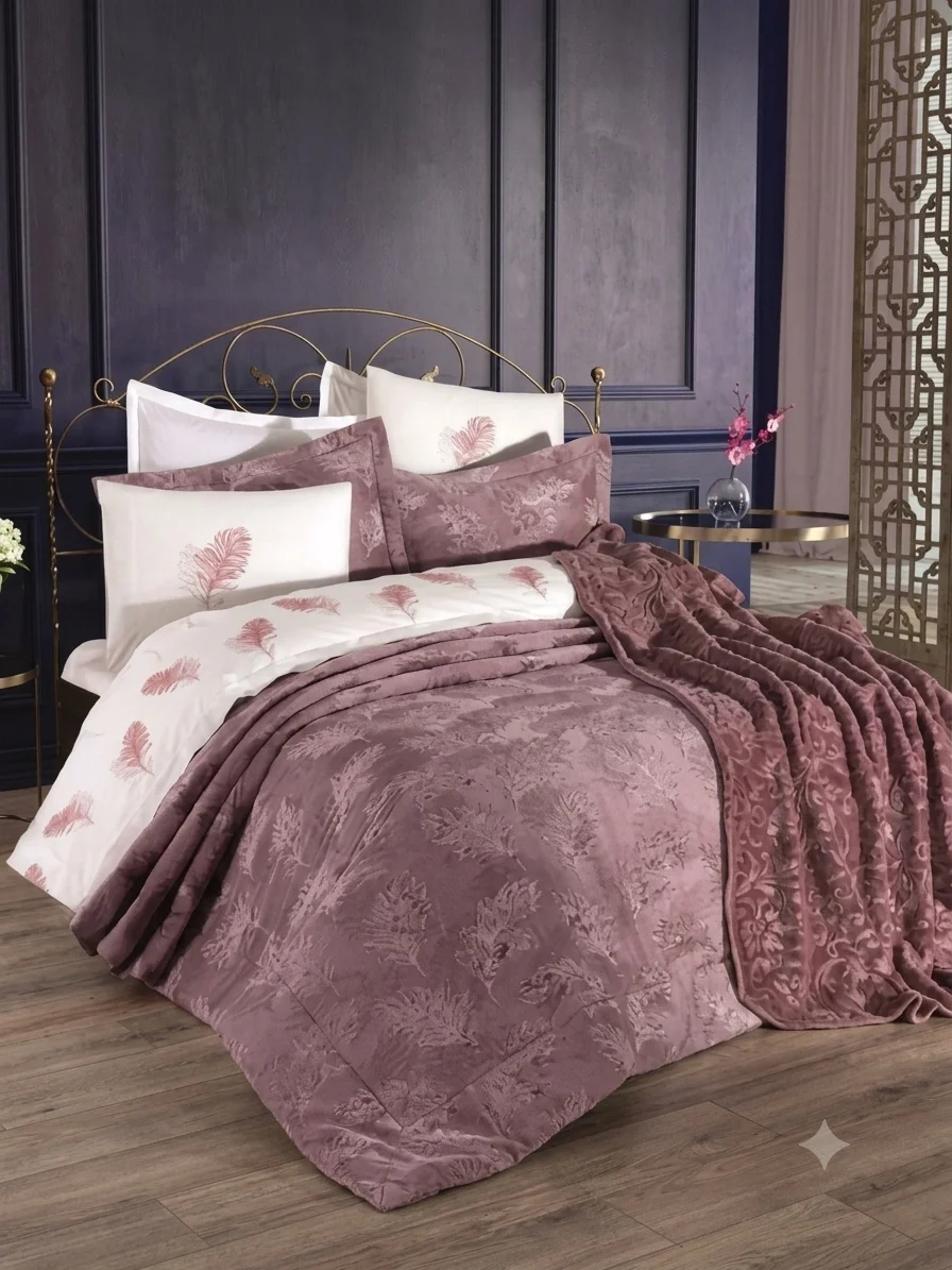 ÖZDİLEK ZÜMRÜT DECOROSE ÇİFT KİŞİLİK  ÇEYİZ SETİ