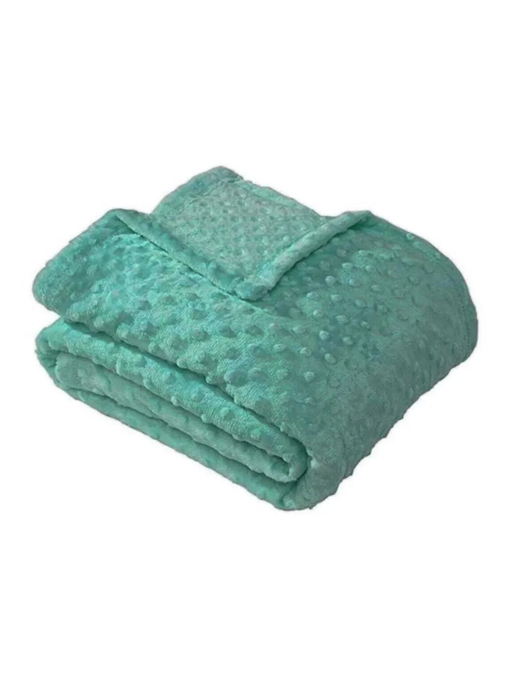 PEARLY AQUA SEA DOUBLE BUD SOFT BLANKET MERINO