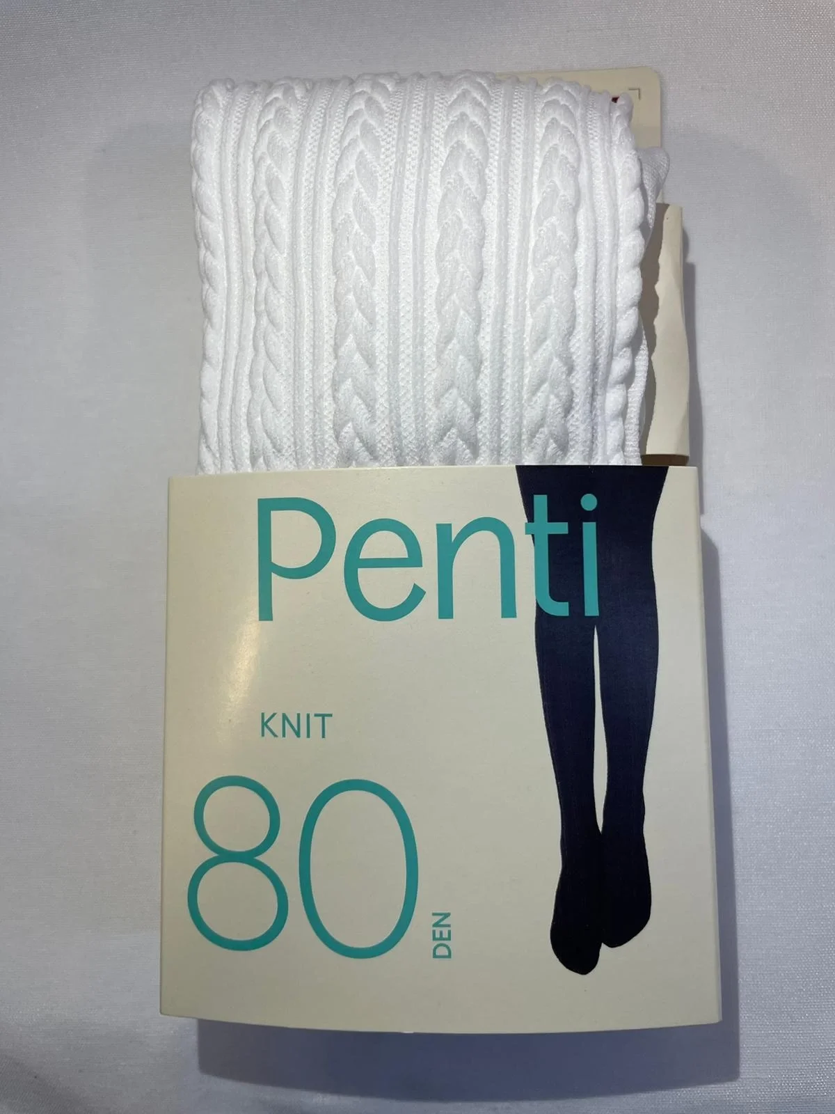 PENTİ ПРИТИ ВЯЗАНЫЕ ГОЛЬФЫ 80 ДЕН БЕЛЫЙ 9-10 ЛЕТ