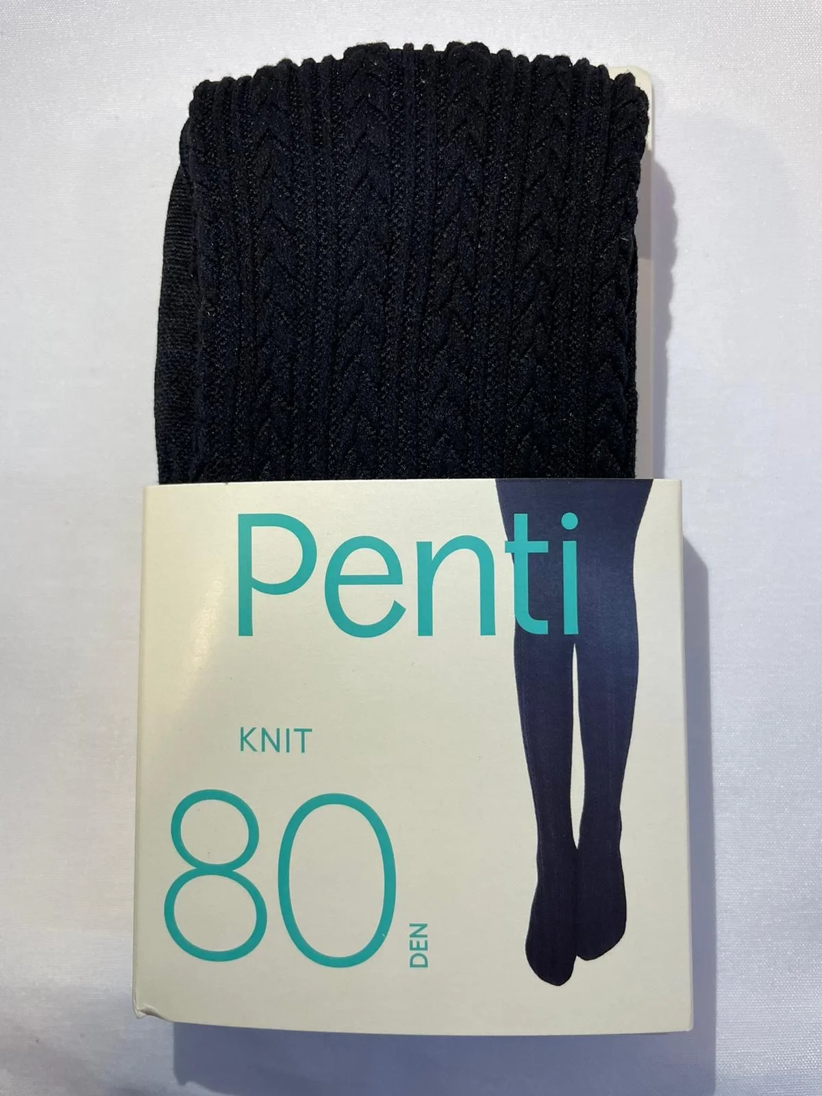 PENTİ PRETTY KNIT 80 DEN BLACK TIGHTS 9-10 YEARS