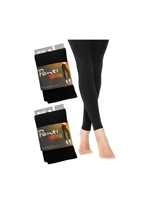PENTİ BLACK THERMAL MAXI TIGHTS SOCKS 3XL