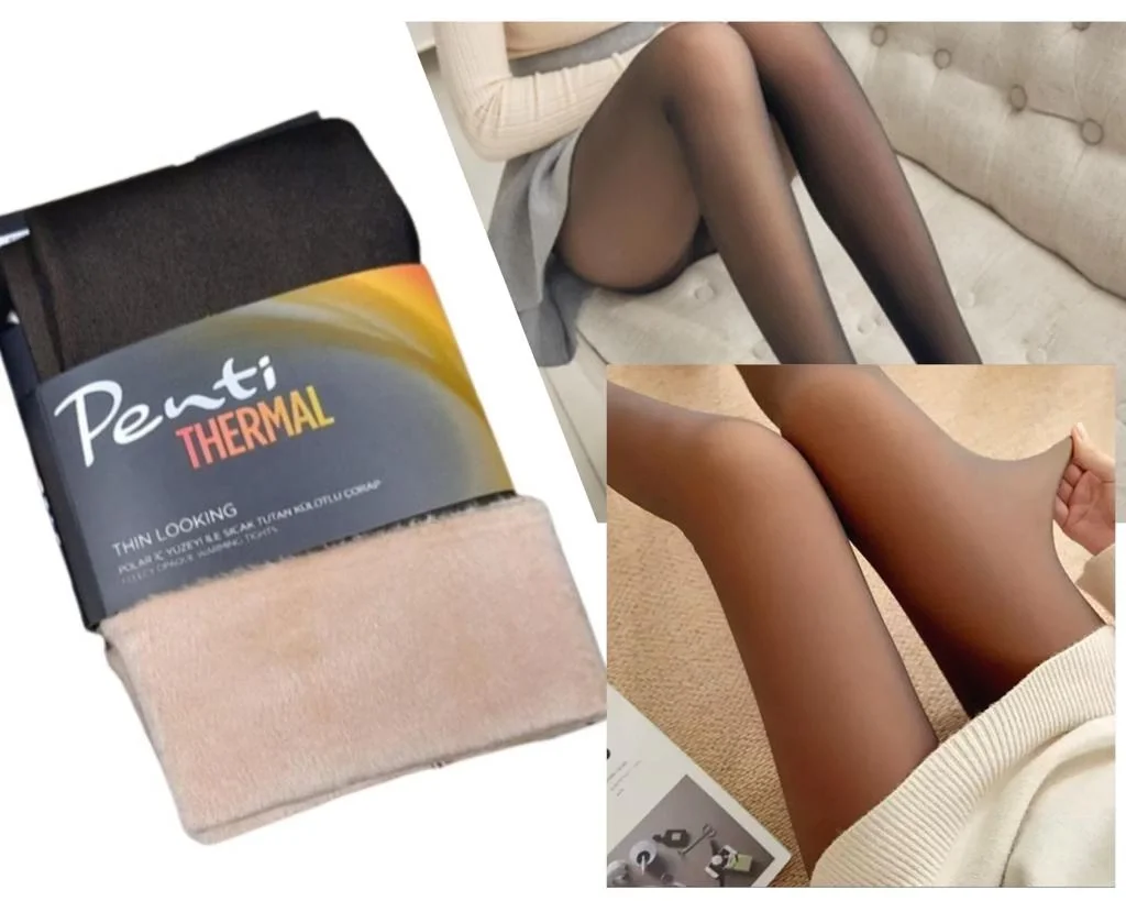 PENTİ THİN LOOKİNG THERMAL SOCKS BLACK L-XL
