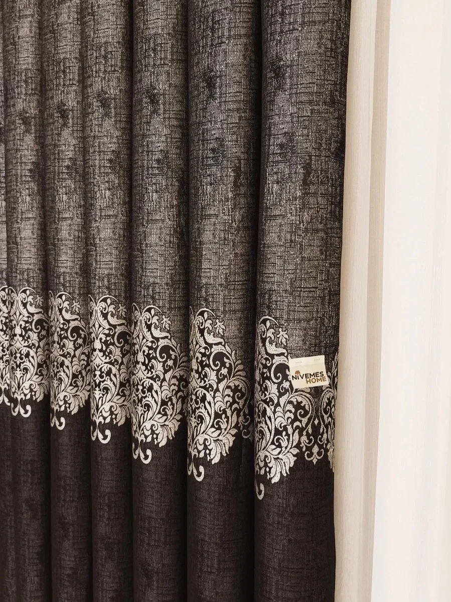 SERVI ANTHRACITE 1/3 PILE BACKGROUND CURTAIN APM
