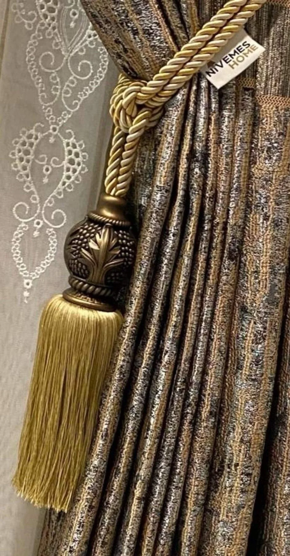 SİYAH GOLD  1/3 SIK PİLE PANO FON PERDE APM