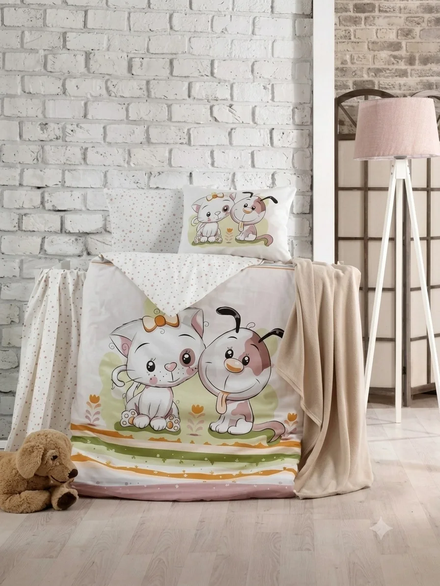 CROWN CRYSTAL BESTIES BOY BAMBOO KNIT BABY SET