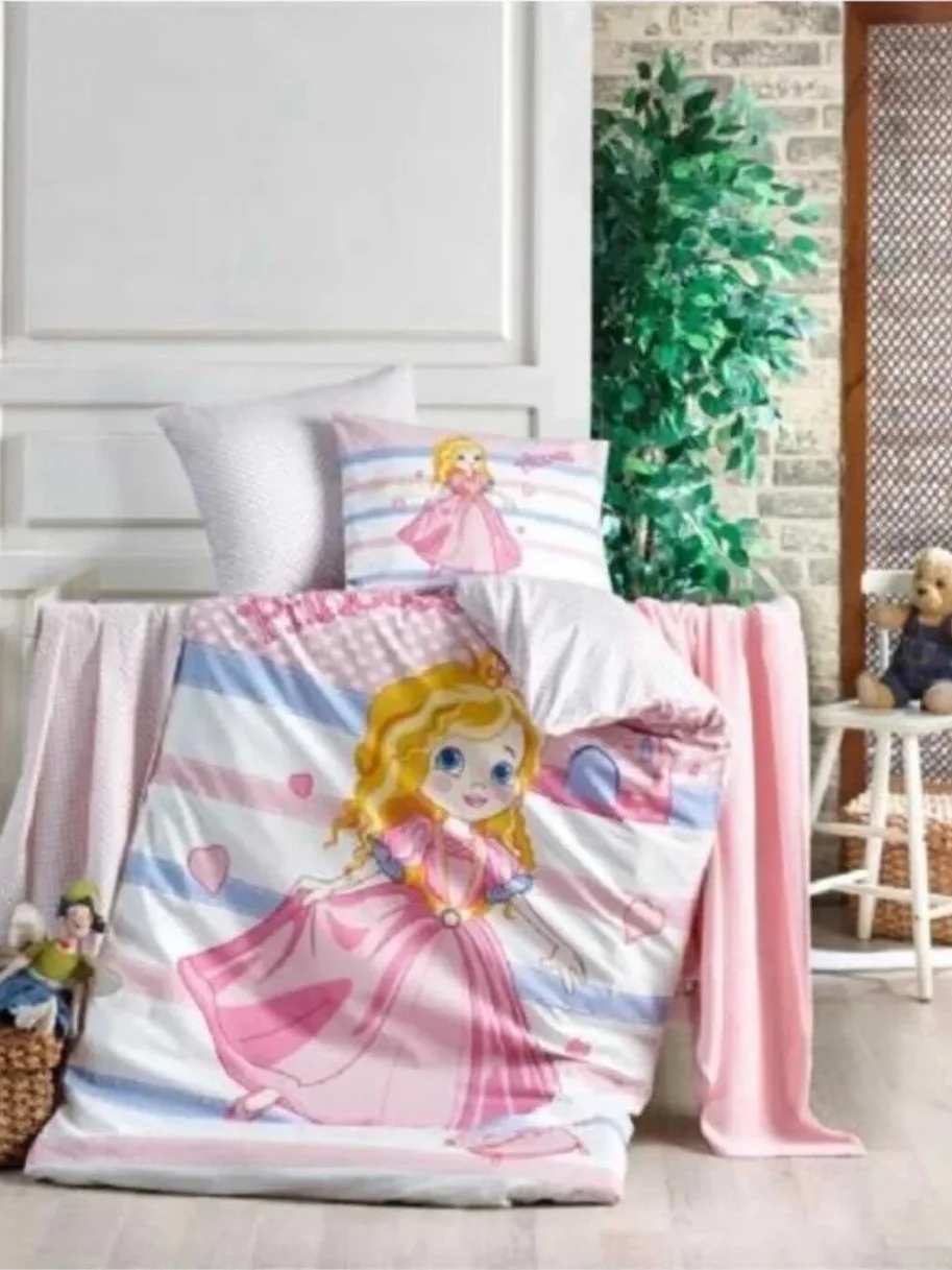 CROWN CRYSTAL PRINCESS BAMBOO WEAVE BABY SET