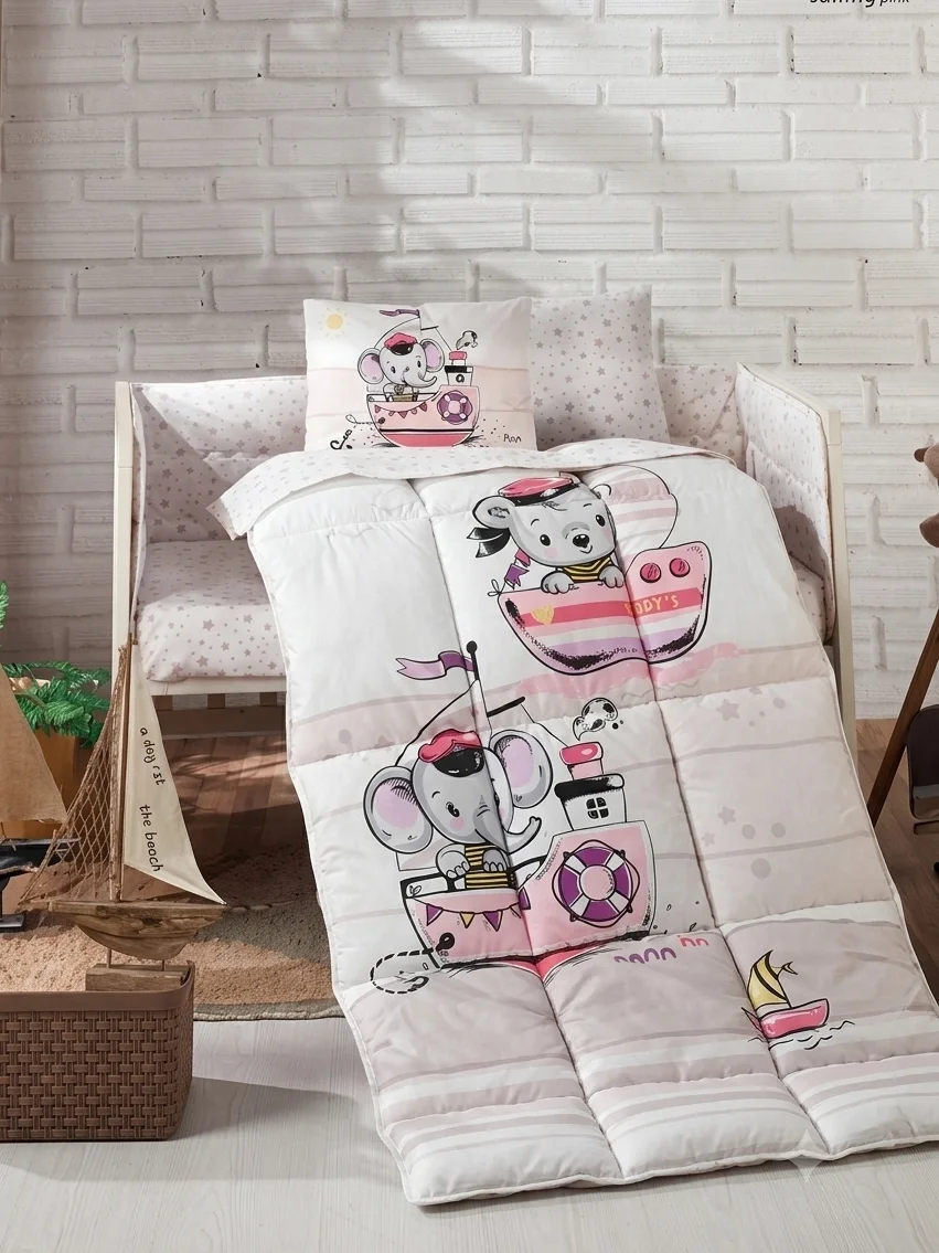CROWN CRYSTAL SAILING PINKY PINKY BABY SLEEP SET