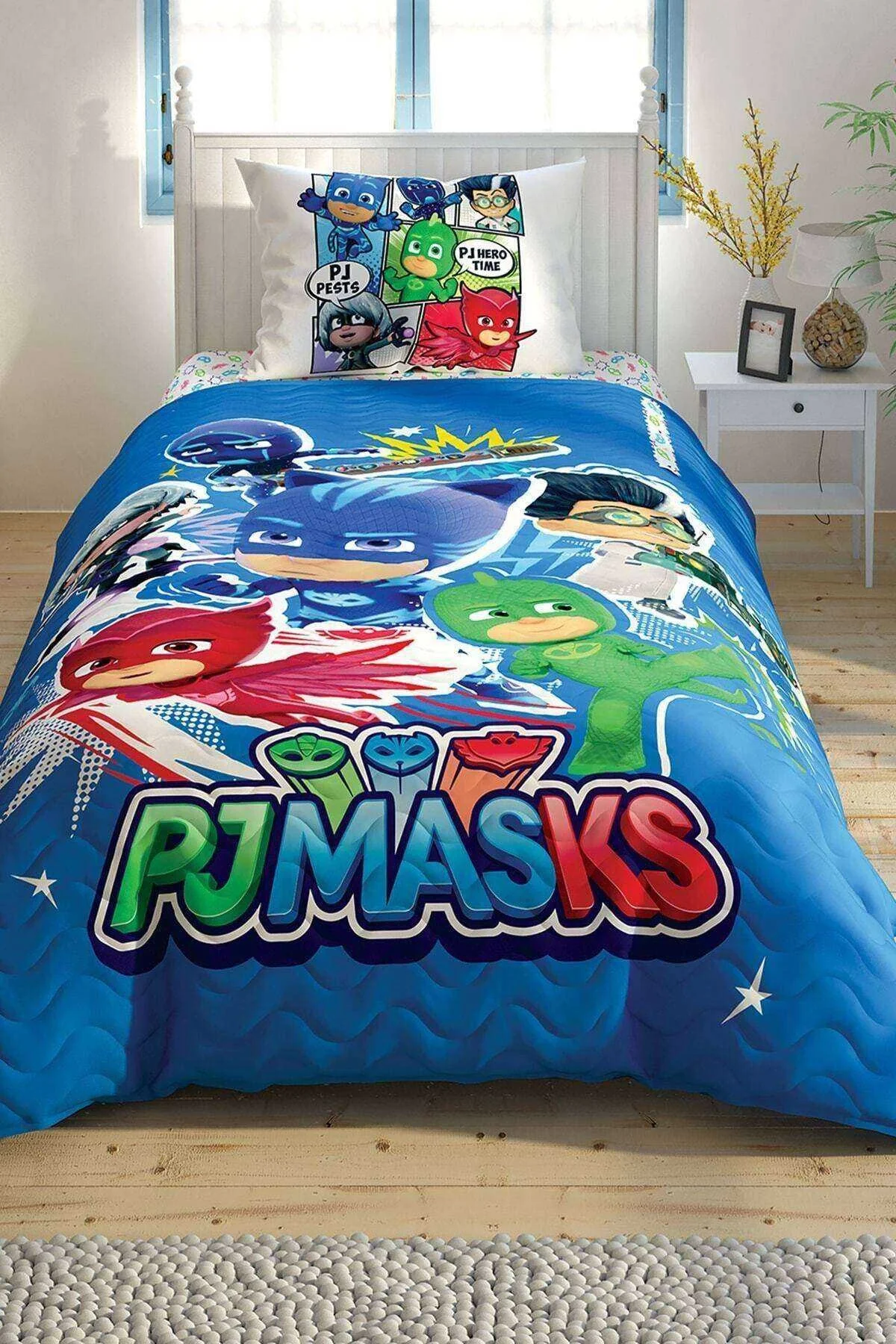 TAÇ PJ MASKS LİSANSLI KOMPLE SET TEK KİŞİ İÇİN