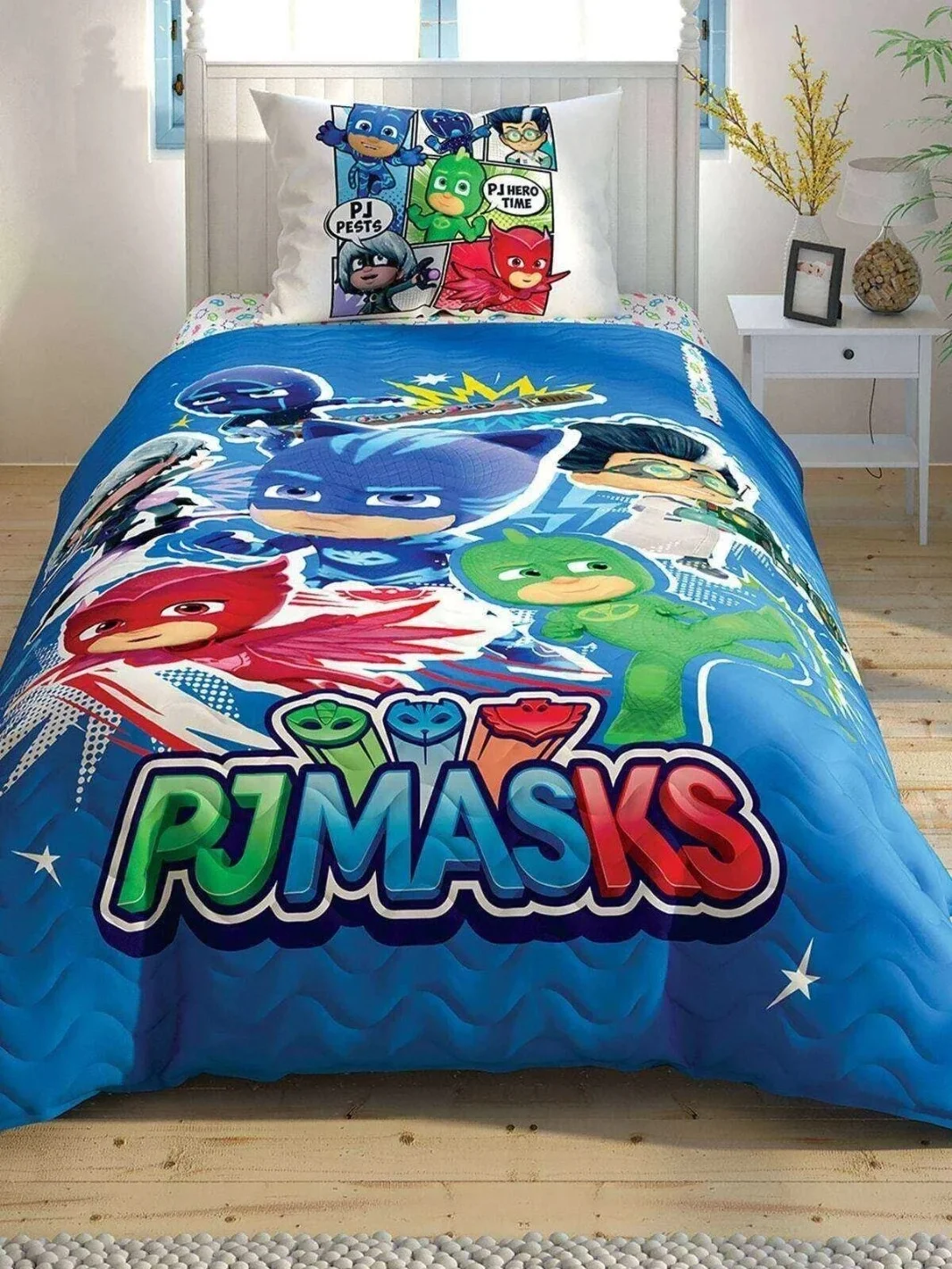 TAÇ PJ MASKS LICENSED COMPLETE SET SINGLE BED