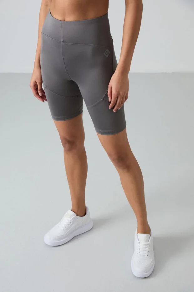 TOMMY LIFE T15BY-91013 WOMENS CYCLIST TIGHTS DARK GRAY
