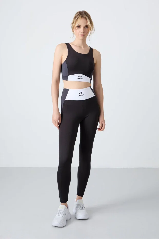 TOMMY LIFE T15BY-95334_1 DONNA BUSTINO-LEGGINGS SET NERO