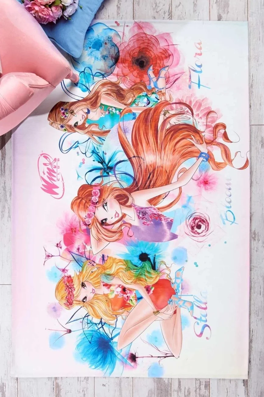WİNX 80*140 WATERCOLOUR V1 LİSANSLI PES HALI TAÇ