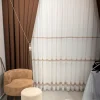NIVEMESHOME ROMA LINEN 1/3 DENSE PILE COFFEE BACKGROUND CURTAIN APM