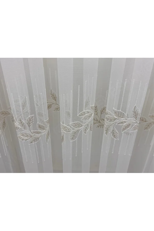 NIVEMESHOME 2572 V- 117 HERA GOLD 1/3 PILELI BAMBU TÜL PERDE