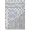 Duo Beyaz Gri Çift Taraflı Yıkanabilir Dokuma Kilim 22995A 80 X 300 Cm