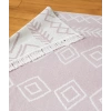 Duo Beyaz Pembe Çift Taraflı Yıkanabilir Dokuma Kilim 23000A 80 x 300 Cm