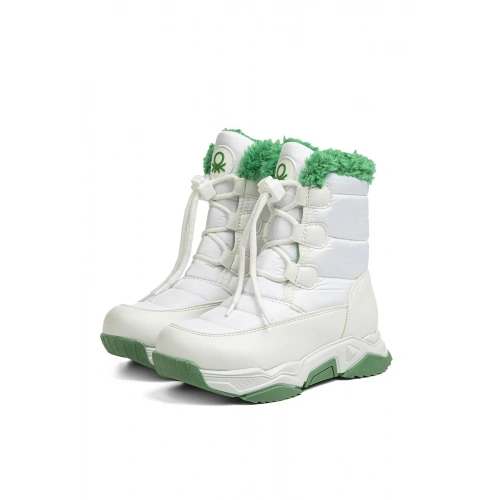 Benetton Çocuk Beyaz Bağcıklı Bot