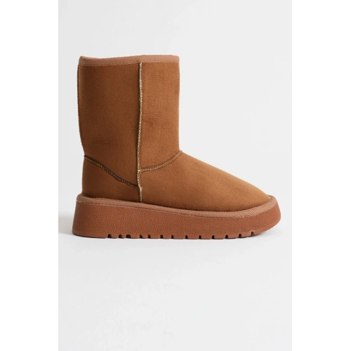 Anisa Kadın Taba Kışlık Kürklü Bot