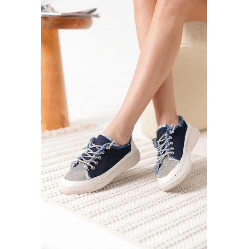Ankle Lacivert Kadın Günlük Ayakkabı