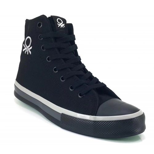 Benetton Erkek Siyah Uzun Spor Ayakkabı