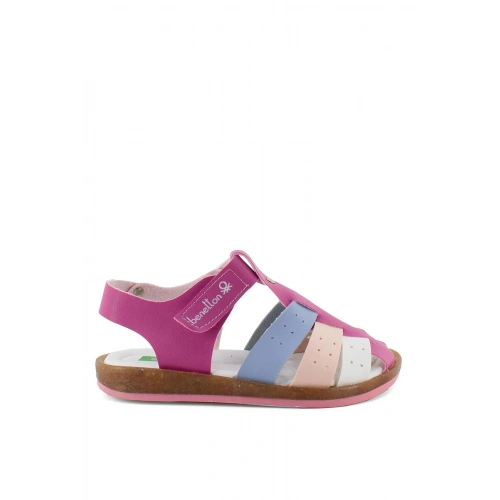 Benetton Kız Çocuk Sandalet Pembe