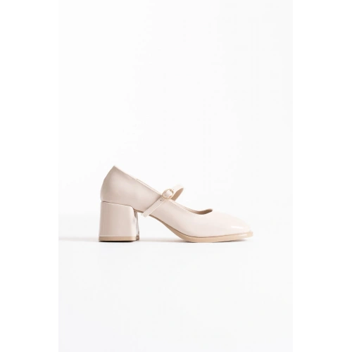 Blown Bej Rugan Kadın Topuklu Ayakkabı