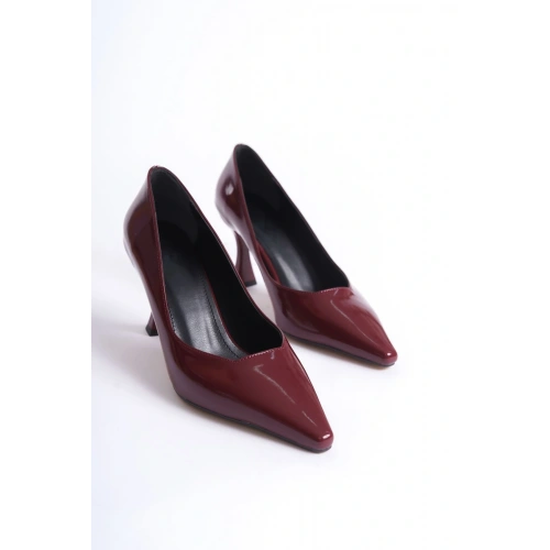 Cordelia Kadın Bordo Rugan Stiletto