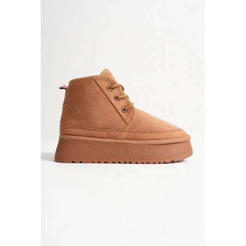 Elena Kadın Taba Kışlık İçi Kürklü Kalın Taban Bot