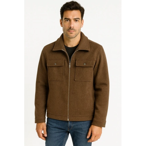 Erkek Kahverengi Mont