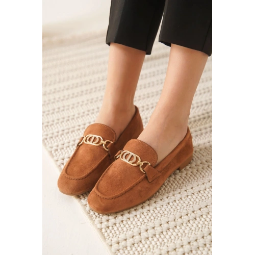 Hera Kadın Süet Taba Günlük Ayakkabı