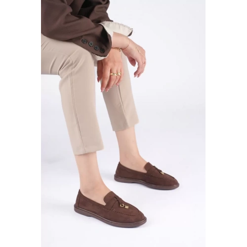 Kadın Acı Kahve Günlük Süet Ayakkabı TR27MS10D