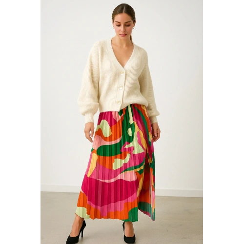 Kadın Çok Renkli Uzun Etek