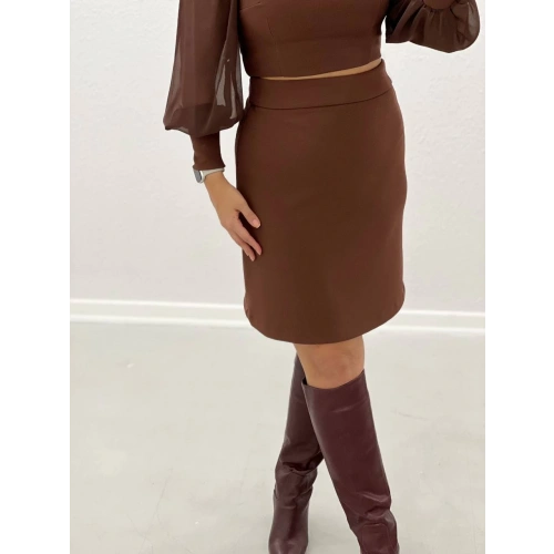 Kadın Kahverengi Etek