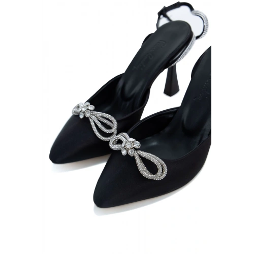 Kadın Pierre Cardin Siyah Taşlı Ayakkabı