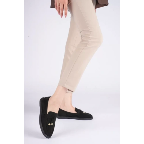 Kadın Siyah Günlük Süet Ayakkabı TR27MS10A