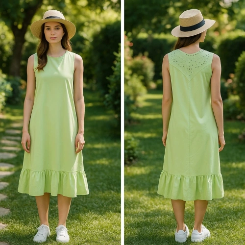 Kadın Açık Soft Yeşil Elbise