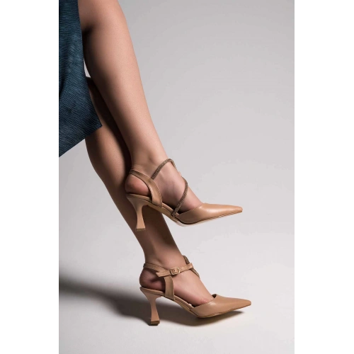 Kadın Taşlı Topuklu Ayakkabı TR150Y23C