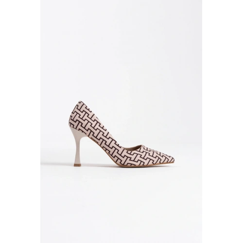 Kelsey Kadın Bej Desenli Stiletto