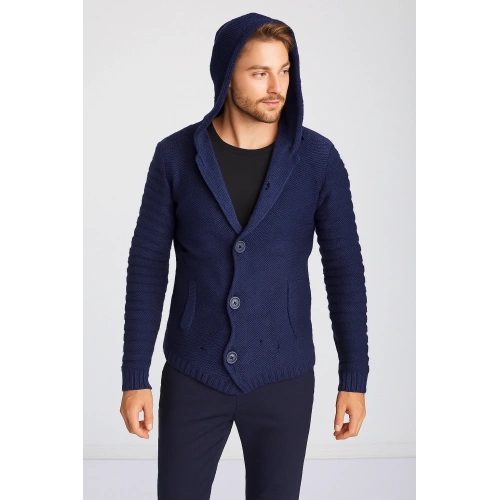 Lacivert Hırka Erkek