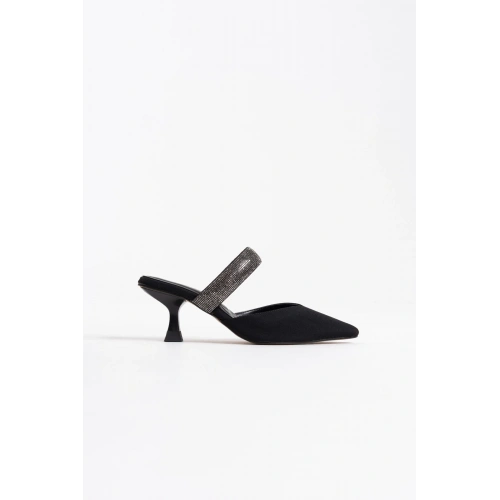 Nina Topuklu Siyah Kadın Terlik