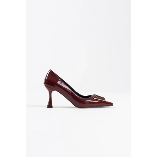 Nora Kadın Bordo Rugan Ayakkabı